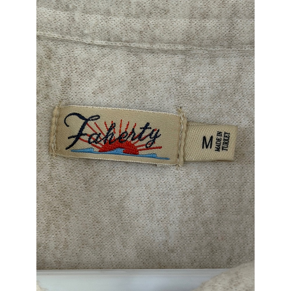 Faherty Womens Legend Sweater Shirt Dress Off White Heather Long Sleeve Size M - Picture 7 of 14